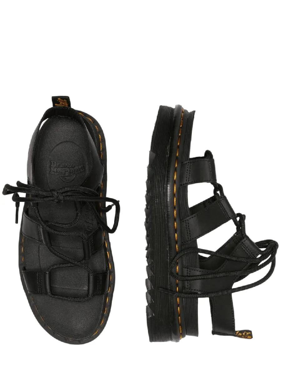 Sandali nartilla in pelle con lacci
