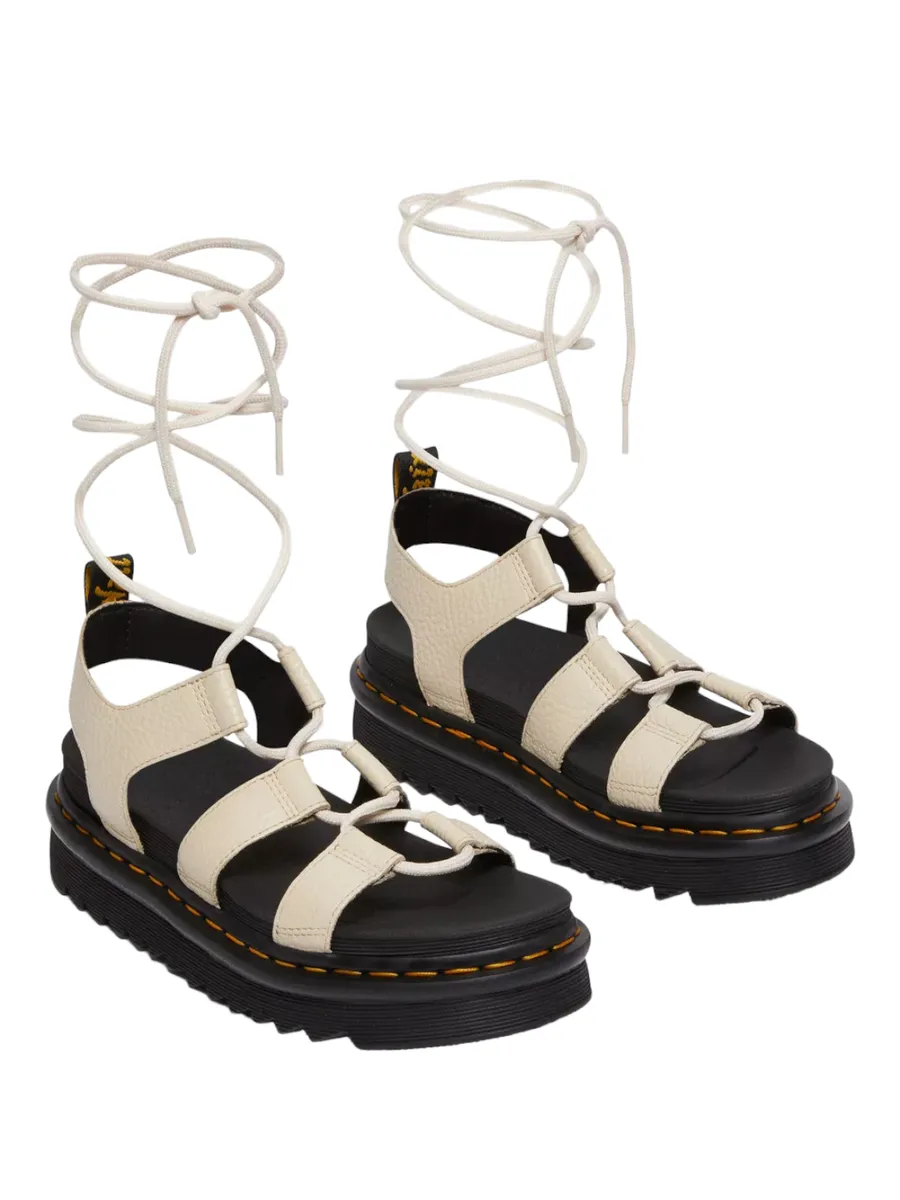 Sandali nartilla in pelle con lacci