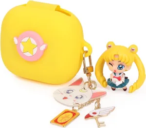 Silicone Case for Powerbeats Pro 2 Wireless Earbuds with Doll Lanyard Carabiner, Cute Cartoon Case Cover Protective Shockproof with Multiple Styles of Design for Powerbeats Pro 2 (SMN)