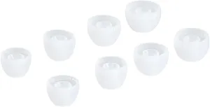 Silicone Earbud Tips, Earbuds 4 Sizes Noise Cancelling Comfortable Ear Tips Ear Replacement Earbuds Tips Silicone Ear Bud Tips Replacement for Inner Hole 4.05.5mm Earbuds