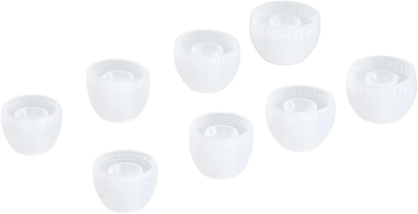 Silicone Earbud Tips, Earbuds 4 Sizes Noise Cancelling Comfortable Ear Tips Ear Replacement Earbuds Tips Silicone Ear Bud Tips Replacement for Inner Hole 4.05.5mm Earbuds
