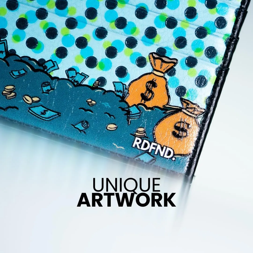 SIMPLYMDRN Bags - RDFND Minimalist Wallet - Credit Card Holder - Cool Wallet For Men - Faux Leather Thin Wallet - Ultra Slim