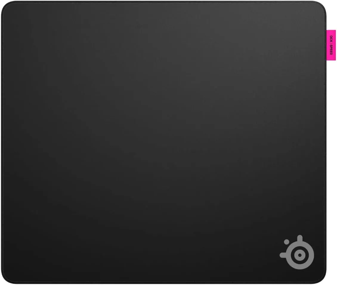 SteelSeries QcK L Performance Speed Gaming Mousepad  Extra Density for a Smooth Glide  Low-Profile Edge Stitching  Non-Slip Neoprene Rubber Base  16.54 x 19.29 inch  FPS, MOBAs, RTS, MMO