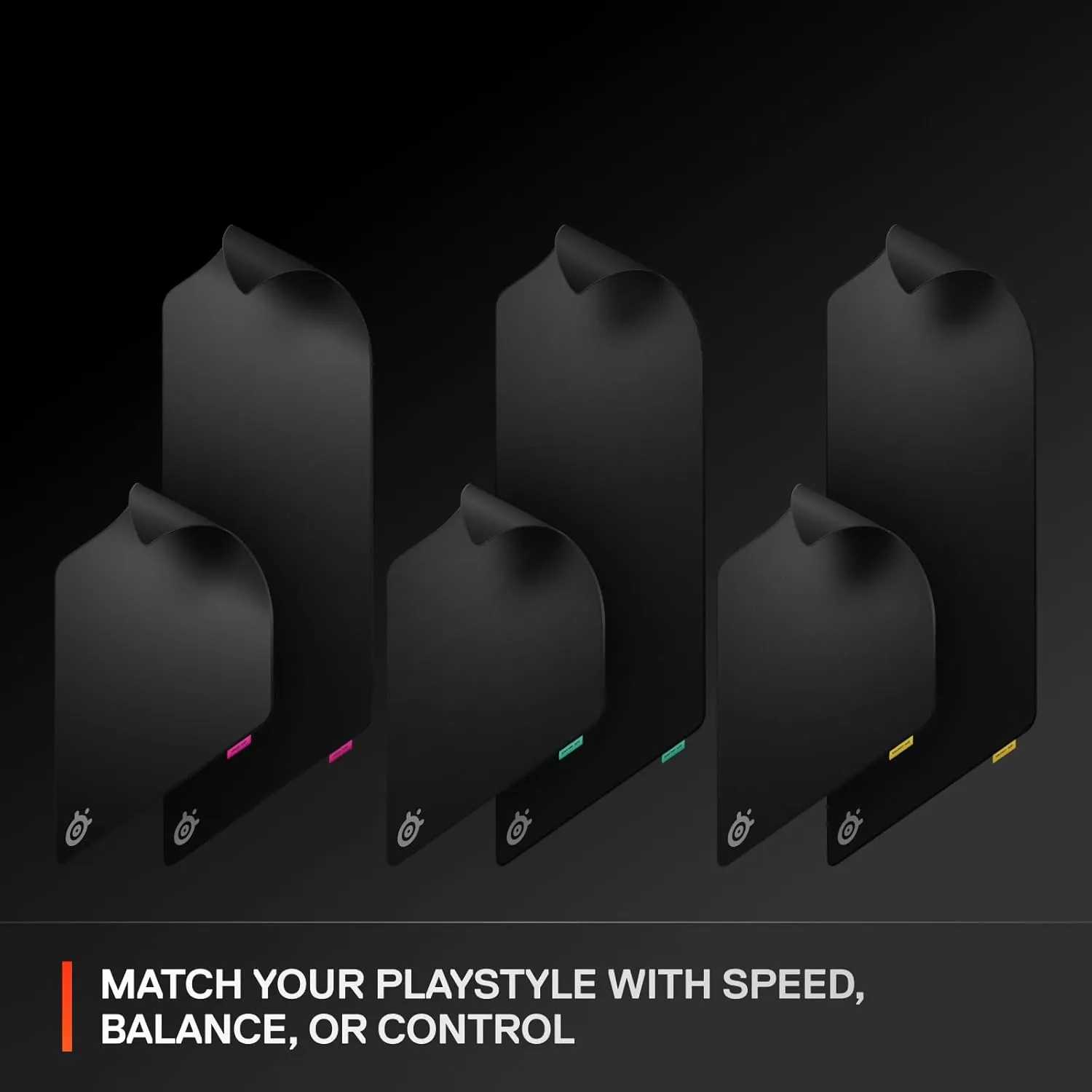 SteelSeries QcK L Performance Speed Gaming Mousepad  Extra Density for a Smooth Glide  Low-Profile Edge Stitching  Non-Slip Neoprene Rubber Base  16.54 x 19.29 inch  FPS, MOBAs, RTS, MMO