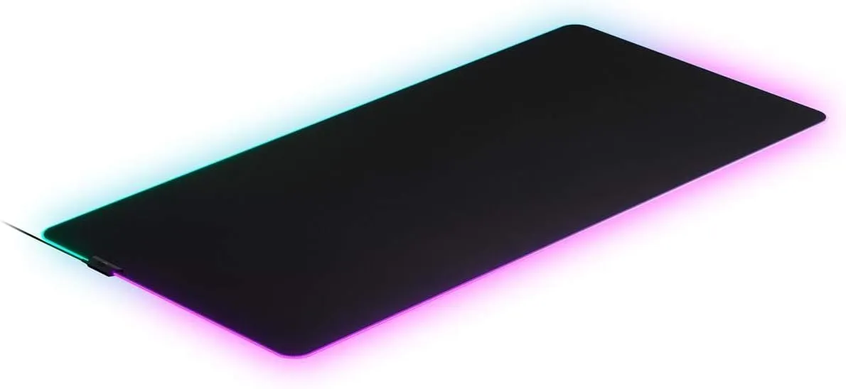 SteelSeries QcK Prism RGB Gaming Mouse Pad - 3XL Cloth - Optimized For Gaming Sensors - Maximum Control