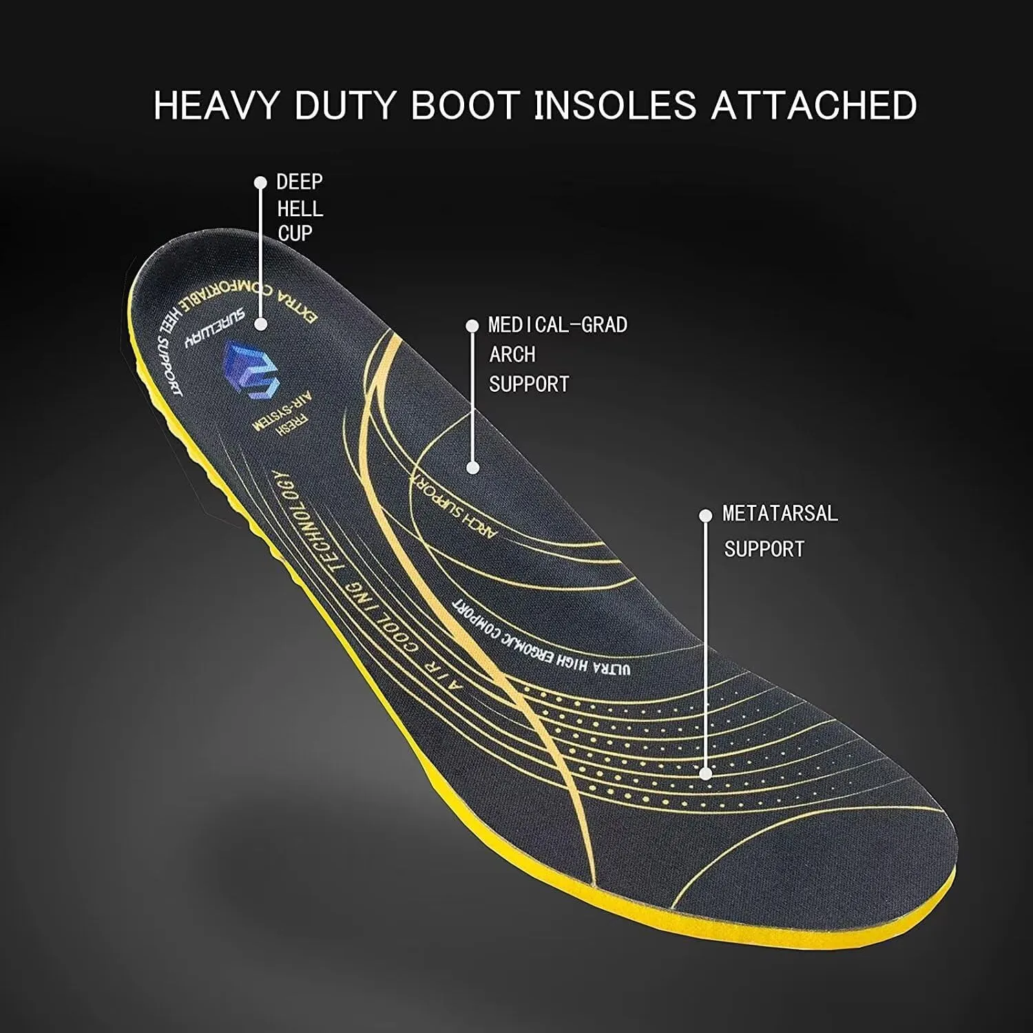 SUREWAY Aluminum Toe Work Shoes for Women,Industrial Safety Boots/Shoes,Comfortable No Rubbing of Feet,Superior Slip Resistant,EH Safety Industrial Construction Boots