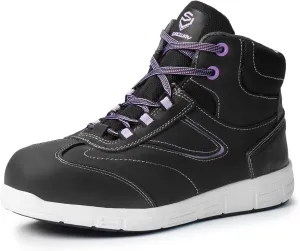 SUREWAY Aluminum Toe Work Shoes for Women,Industrial Safety Boots/Shoes,Comfortable No Rubbing of Feet,Superior Slip Resistant,EH Safety Industrial Construction Boots