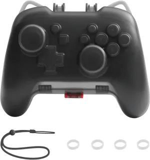 Switch Pro Controller Case, Cute Hard Shell Case for Switch Pro Controller, Switch Pro Controller Joystick Protector - Black