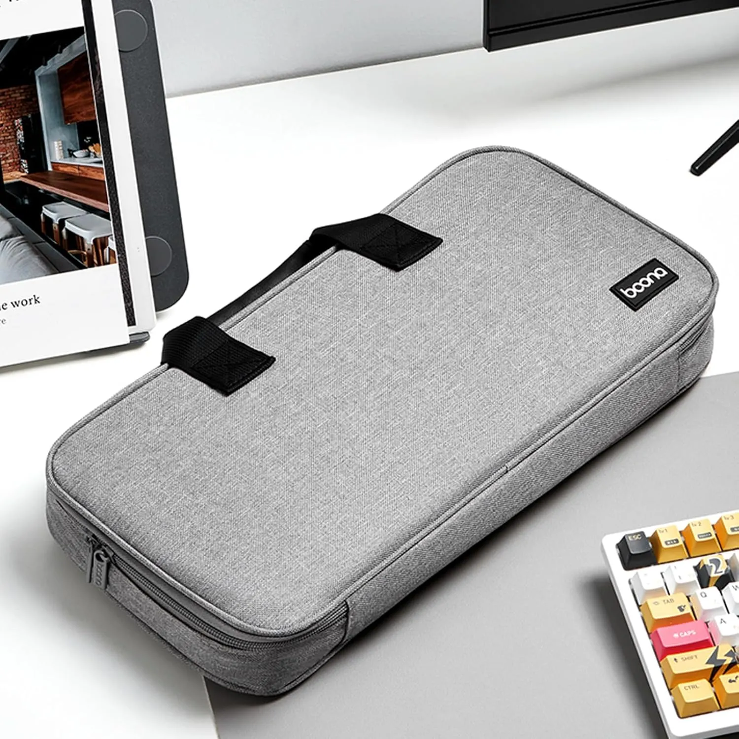 Tenkeyless Keyboard Case, Hard Shell Travel Carrying Bag Compact 87 and 98 Key Computer Mechanical Gaming Keyboard, Compatible with Aula F99, Logitech G915 TKL, G PRO Keyboard, G PRO X TKL