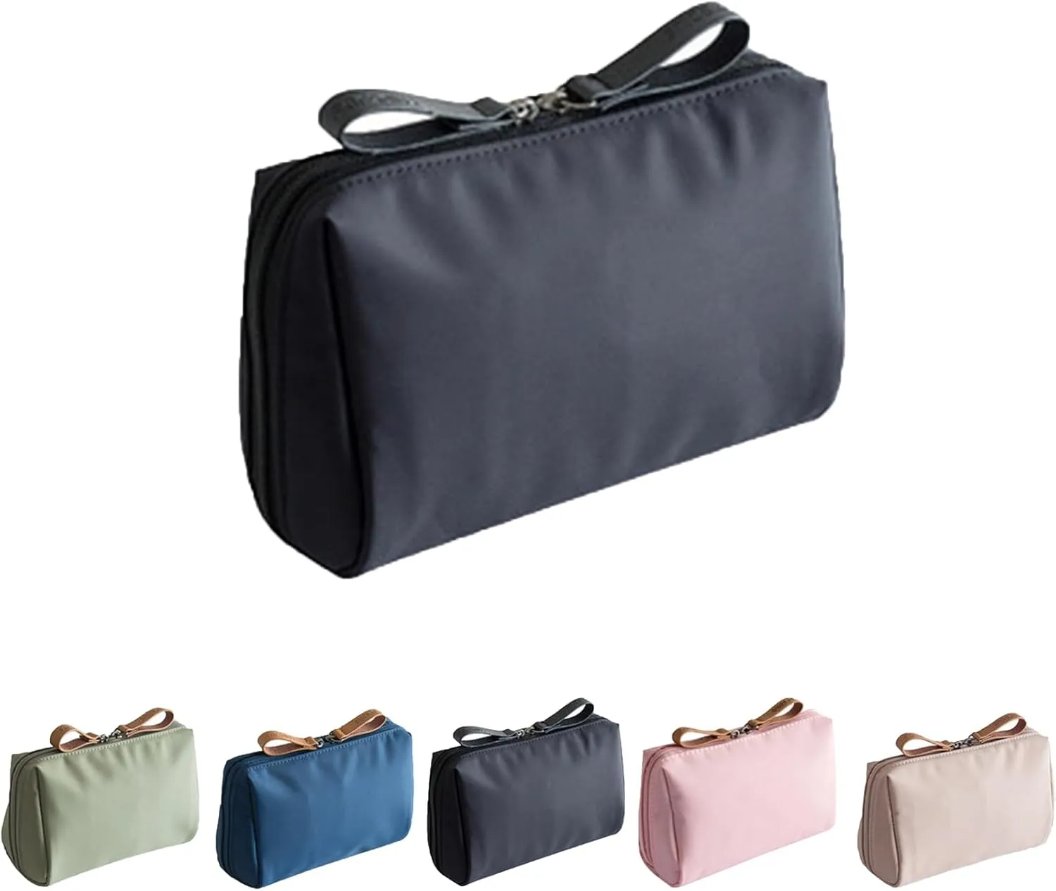 Tidynook Makeup Bag Small, Tidynook Lipstick Makeup Bag Mini, Tidynook Cosmetic Bag for Purse, Travel Portable Mini Makeup Pouch Storage Bag, Small Makeup Bag with Compartments-C