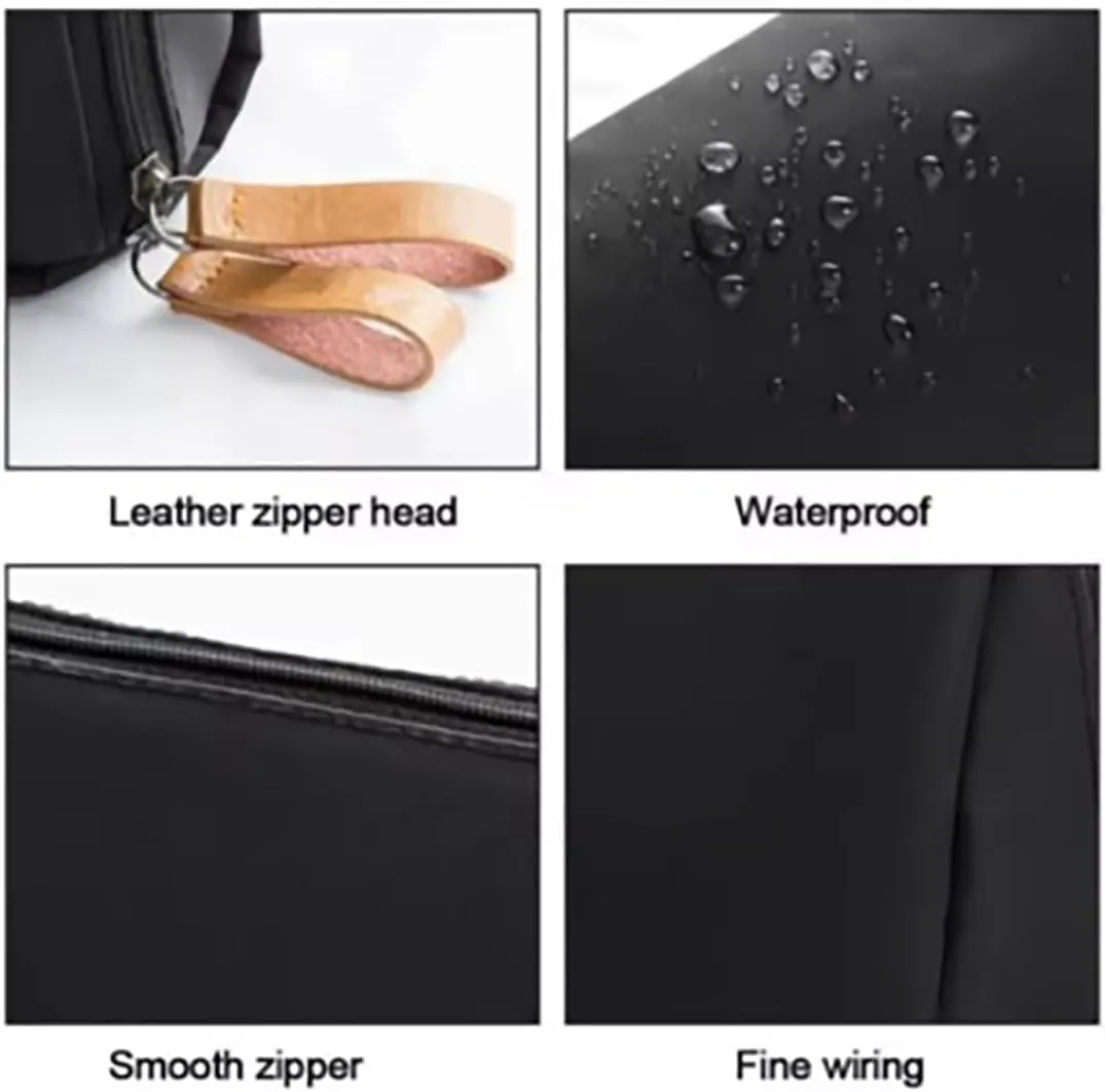 Tidynook Small Makeup Bag  Mini Waterproof Cosmetic Pouch, Portable Travel Organizer for Purse, Lipstick & Toiletry Organizer for Women, (Khaki,L)