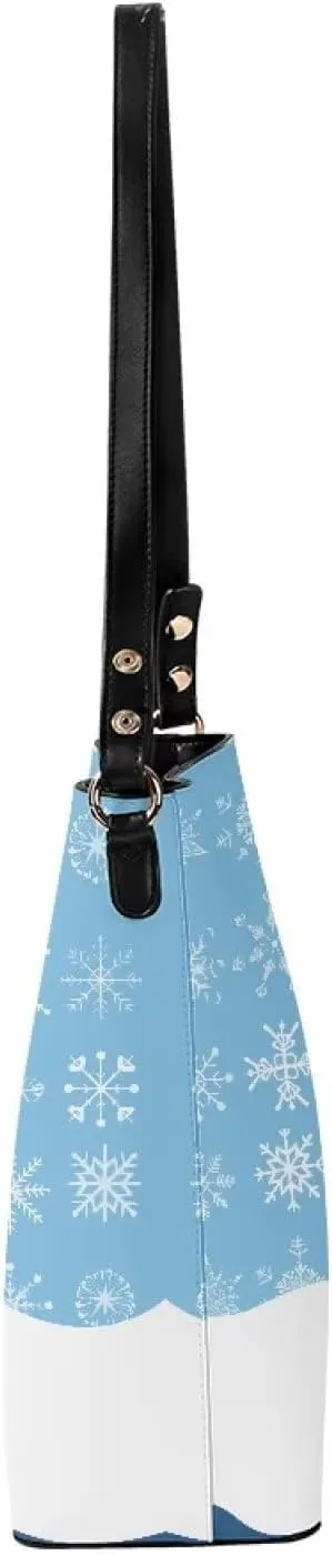 Tote Bag for Women Travel Hobo Bags Waterproof Bucket Bag PU Leather Crossbody Purse Shopper Shoulder Handbag