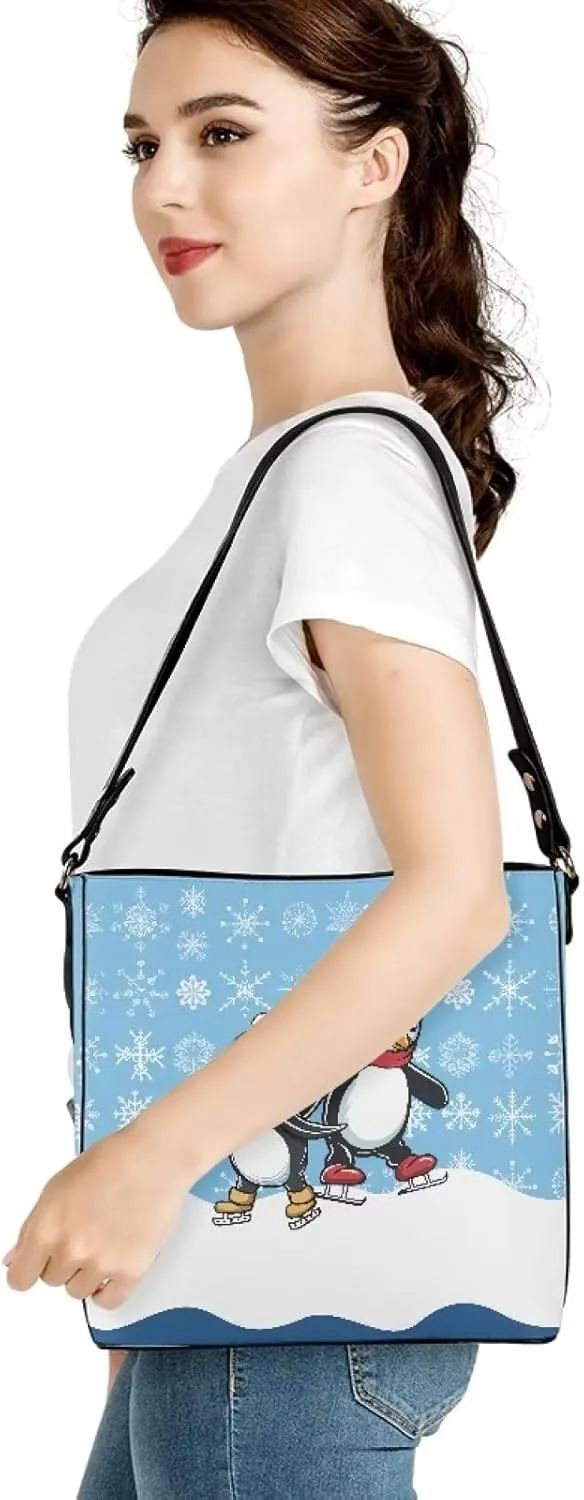 Tote Bag for Women Travel Hobo Bags Waterproof Bucket Bag PU Leather Crossbody Purse Shopper Shoulder Handbag
