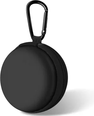 Travel Essentials Organizer Kit  Waterproof Cord Organizer & Round Earbud Case Travel Bag for Chargers, Headphones & Tech Accessories, Black