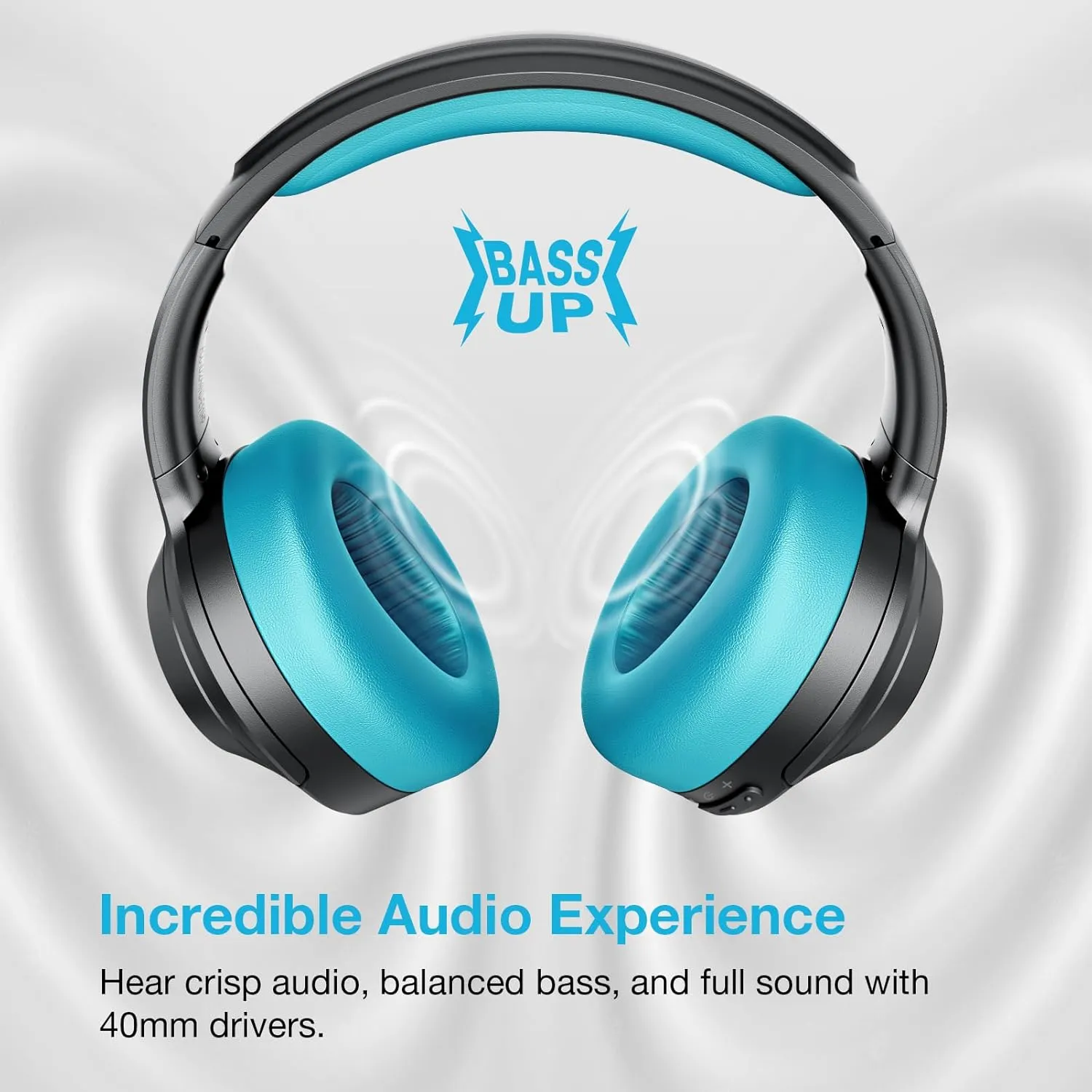 Upgrade ProLevel Hybrid Active Noise Cancelling Headphones with HD Sound, Wireless Bluetooth Headphones Over The Ear Unequaled Comfort, Vivid Deep Bass, for Home Office Travel Birthday Gift