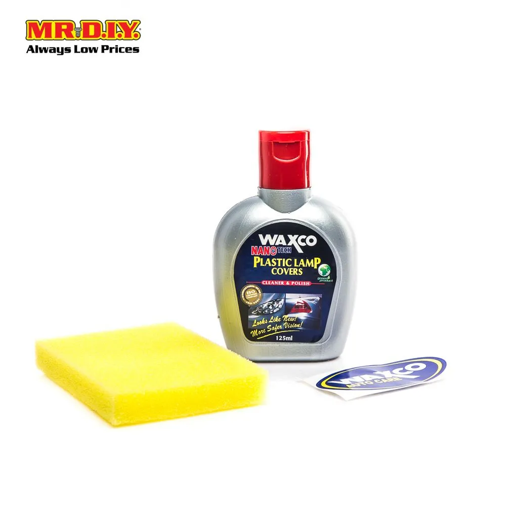 WAXCO Nano Tech Plastic Lamp Covers Cleaners Polish 125ml