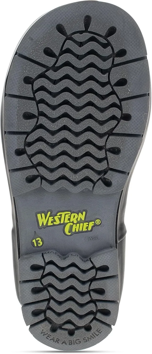 Western Chief Kids Puddle Patch Waterproof Boot with Removable Patches