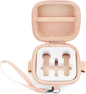 Wireless Lavalier Microphone Case Mini Mic Case for Wireless lavalier microphones Wireless Microphones Mini Tiny Mic Lapel Clip Microphones (PINK)