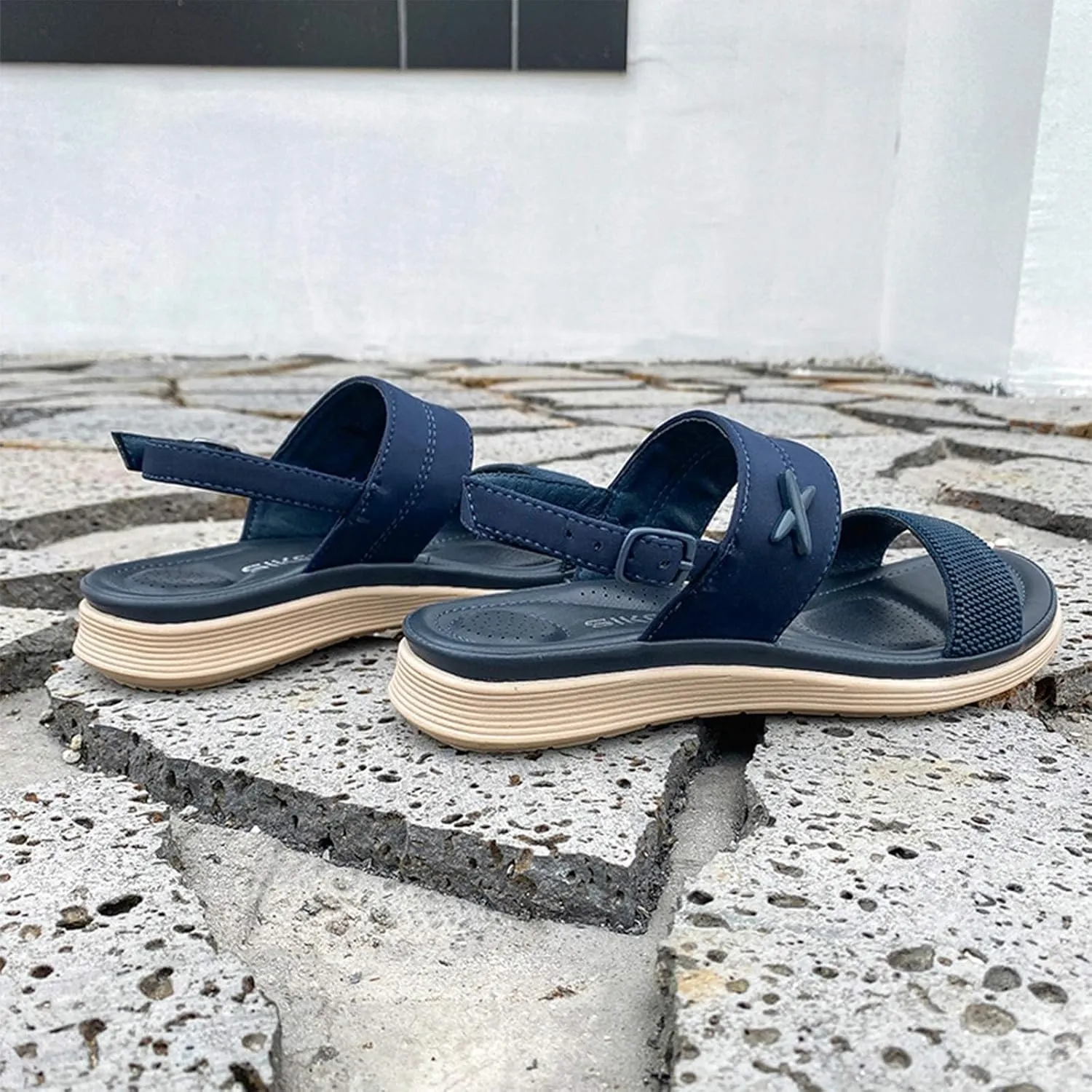 Women's Sandals Arch Support Sandals Summer Beach Sandals Travel Elastic Ankle Strap Sandal Bohemia Shoes