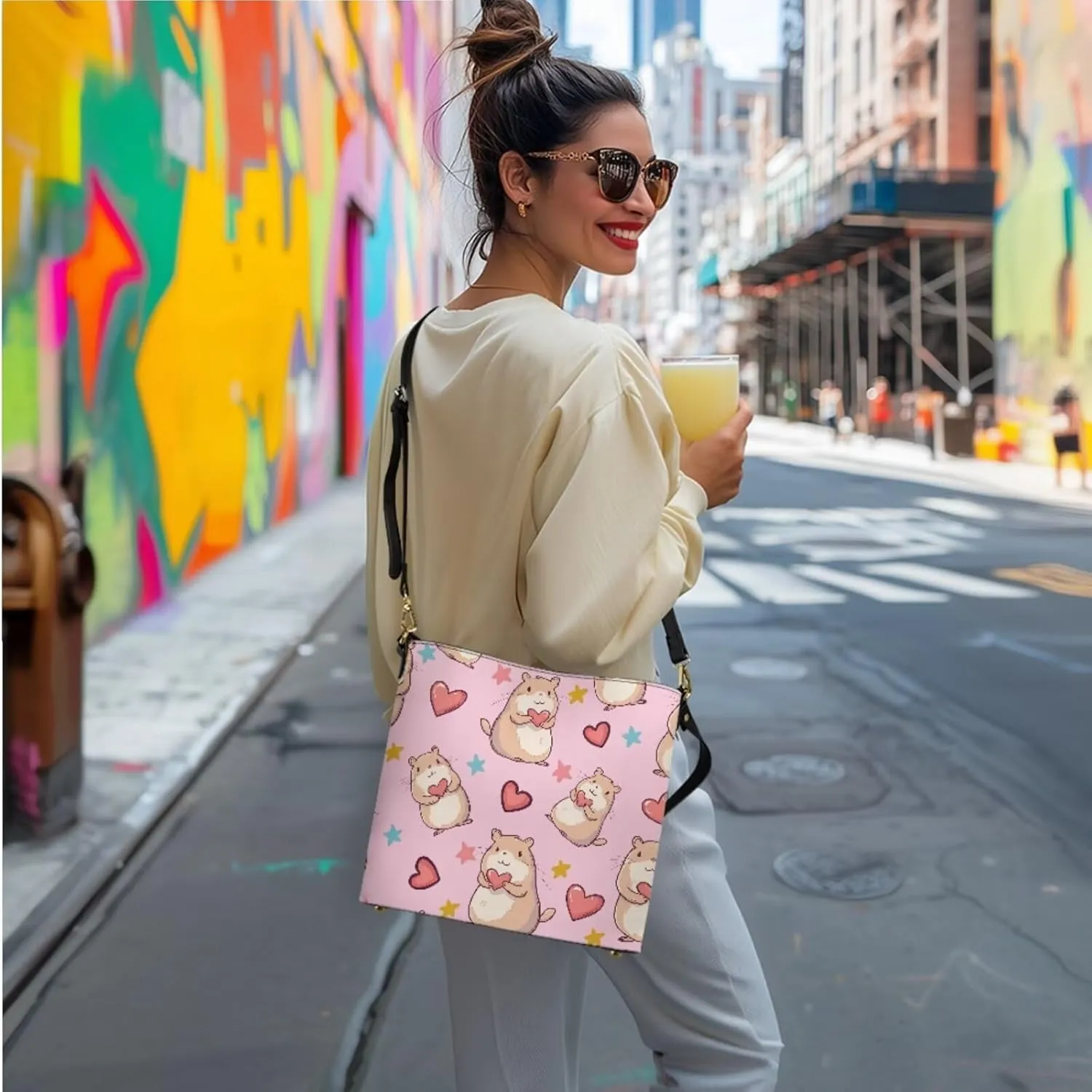 Women's Tote Bag Cross Body Purse and Matching Wallet 3 Piece Handbags Set PU Leather Hobo Bags for Women