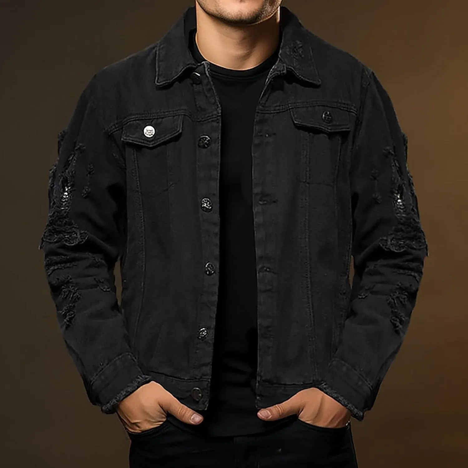 ZYXTIM Men's Journeyman Shirt Jacket Relaxed Fit Button Down Lightweight Casual Utility Jacket Outwear Cargo Jackets Coat